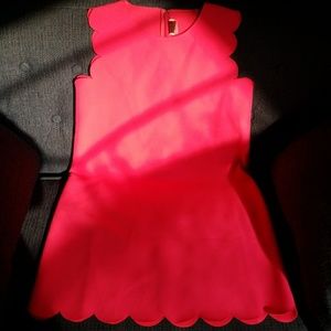 Crewcuts neon pink dress